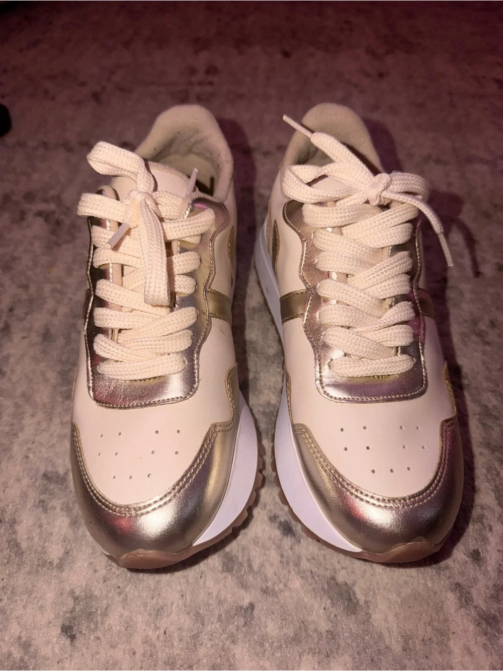 MKS Gold Cream Sneakers Women’s Size 7